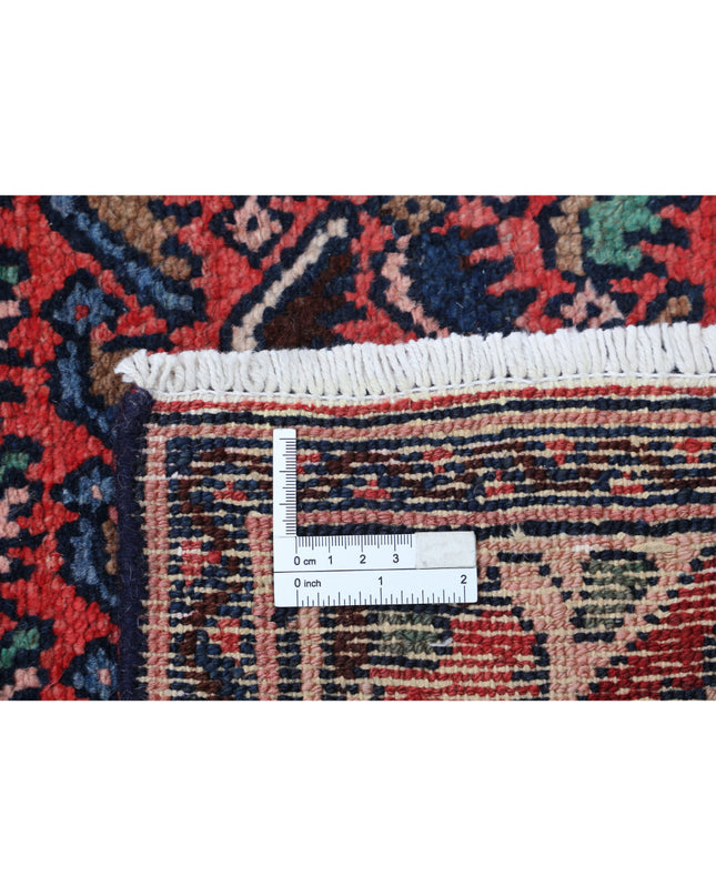 Hamadan 3' 5" X 13' 4" Hand Knotted Wool Rug 3' 5" X 13' 4" (104 X 406) / Pink / Wool