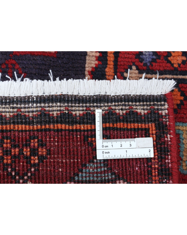 Hamadan 3' 3" X 13' 1" Hand Knotted Wool Rug 3' 3" X 13' 1" (99 X 399) / Black / Wool