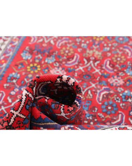 Hamadan 4' 0" X 9' 8" Hand Knotted Wool Rug 4' 0" X 9' 8" (122 X 295) / Red / Wool