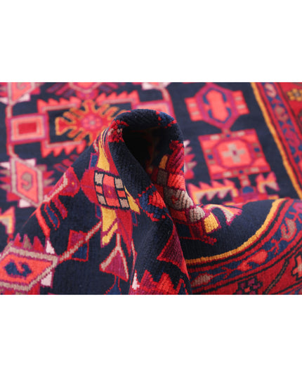 Hamadan 3' 8" X 10' 0" Hand Knotted Wool Rug 3' 8" X 10' 0" (112 X 305) / Black / Wool