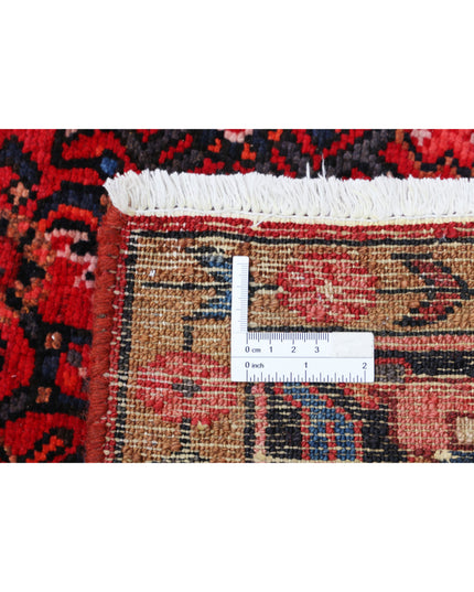 Hamadan 3' 10" X 17' 0" Hand Knotted Wool Rug 3' 10" X 17' 0" (117 X 518) / Red / Wool