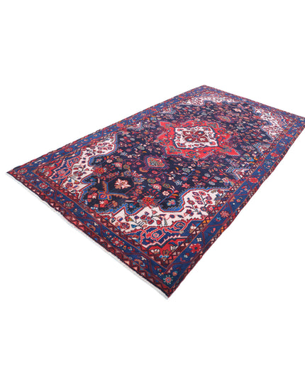 Hamadan 5' 5" X 9' 10" Hand Knotted Wool Rug 5' 5" X 9' 10" (165 X 300) / Black / Wool