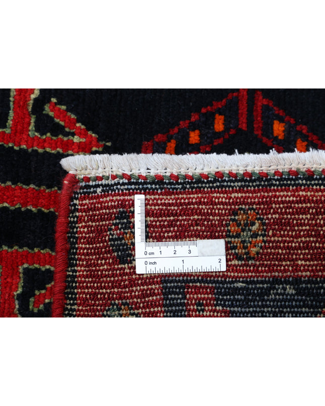 Hamadan 4' 9" X 9' 7" Hand Knotted Wool Rug 4' 9" X 9' 7" (145 X 292) / Red / Wool