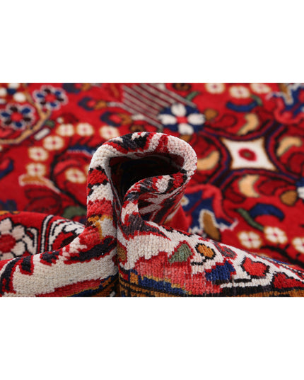 Hamadan 4' 9" X 7' 8" Hand Knotted Wool Rug 4' 9" X 7' 8" (145 X 234) / Red / Wool