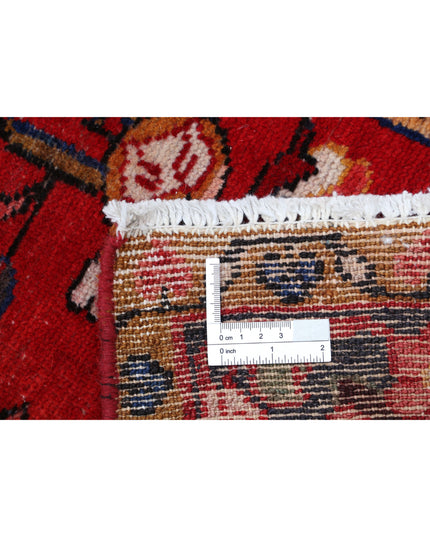 Hamadan 4' 9" X 7' 8" Hand Knotted Wool Rug 4' 9" X 7' 8" (145 X 234) / Red / Wool