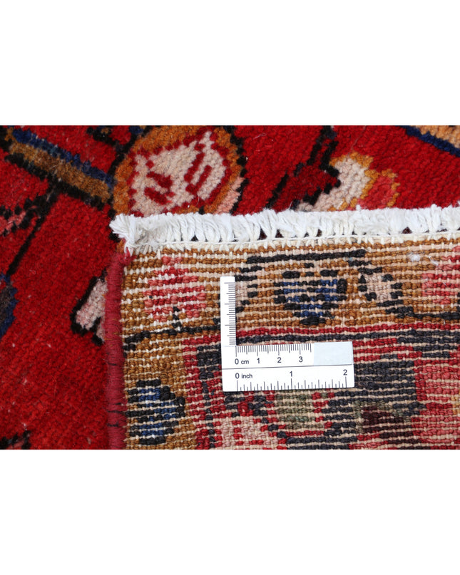 Hamadan 4' 9" X 7' 8" Hand Knotted Wool Rug 4' 9" X 7' 8" (145 X 234) / Red / Wool