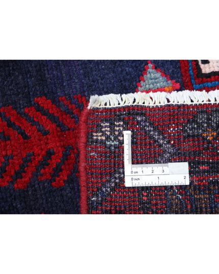 Hamadan 4' 10" X 8' 10" Hand Knotted Wool Rug 4' 10" X 8' 10" (147 X 269) / Blue / Wool