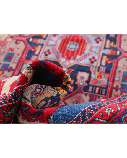 Hamadan 4' 11" X 9' 0" Hand Knotted Wool Rug 4' 11" X 9' 0" (150 X 274) / Red / Wool