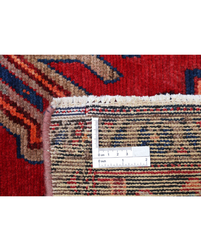 Hamadan 4' 7" X 8' 9" Hand Knotted Wool Rug 4' 7" X 8' 9" (140 X 267) / Red / Wool