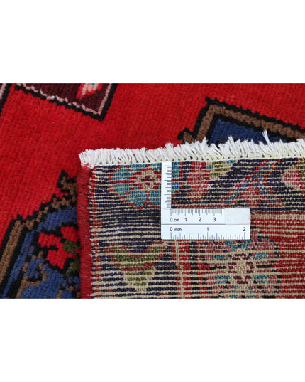 Hamadan 4' 10" X 9' 0" Hand Knotted Wool Rug 4' 10" X 9' 0" (147 X 274) / Red / Wool