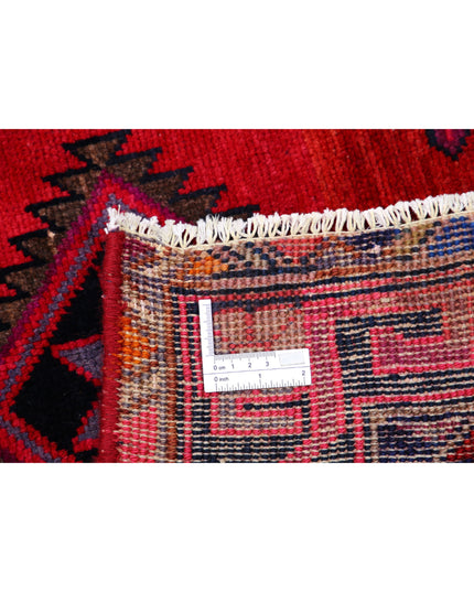 Hamadan 4' 10" X 8' 9" Hand Knotted Wool Rug 4' 10" X 8' 9" (147 X 267) / Red / Wool