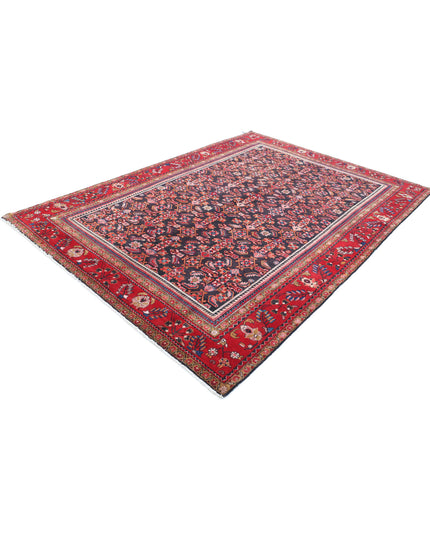 Hamadan 6' 11" X 9' 11" Hand Knotted Wool Rug 6' 11" X 9' 11" (211 X 302) / Black / Wool