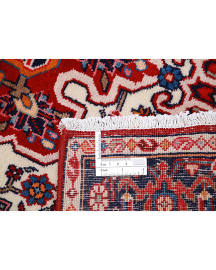 Hamadan 3' 3" X 5' 1" Hand Knotted Wool Rug 3' 3" X 5' 1" (99 X 155) / Ivory / Wool