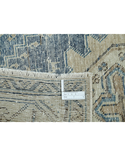 Hamadan 3' 5" X 13' 5" Hand Knotted Wool Rug 3' 5" X 13' 5" (104 X 409) / Blue / Wool