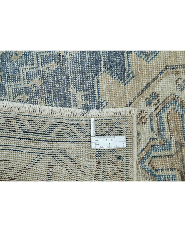 Hamadan 3' 5" X 13' 5" Hand Knotted Wool Rug 3' 5" X 13' 5" (104 X 409) / Blue / Wool