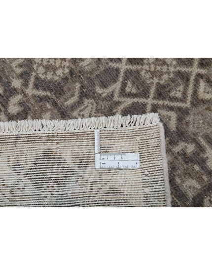 Hamadan 3' 3" X 9' 3" Hand Knotted Wool Rug 3' 3" X 9' 3" (99 X 282) / Grey / Wool