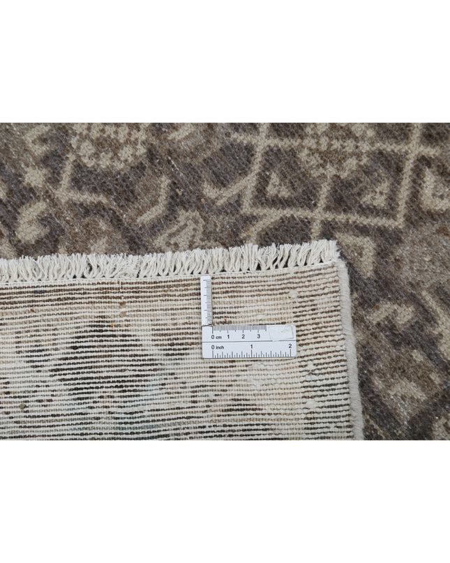 Hamadan 3' 3" X 9' 3" Hand Knotted Wool Rug 3' 3" X 9' 3" (99 X 282) / Grey / Wool