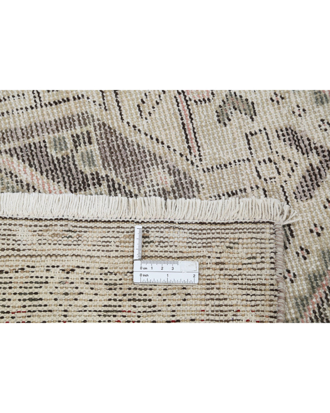 Hamadan 4' 10" X 9' 9" Hand Knotted Wool Rug 4' 10" X 9' 9" (147 X 297) / Ivory / Wool