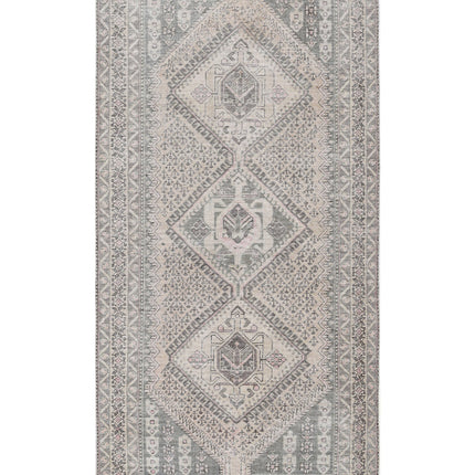 Hamadan 4' 10" X 9' 9" Hand Knotted Wool Rug 4' 10" X 9' 9" (147 X 297) / Ivory / Wool