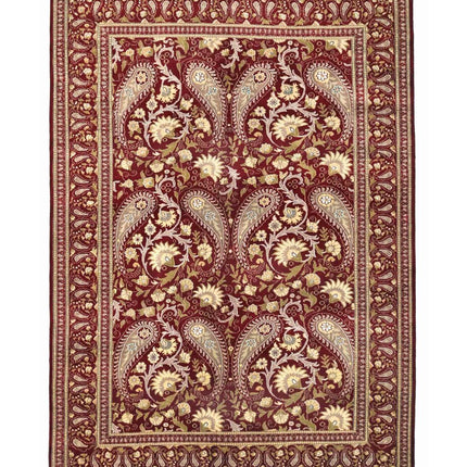 Heritage 5' 9" X 8' 1" Hand Knotted Wool Rug 5' 9" X 8' 1" (175 X 246) / Red / Wool