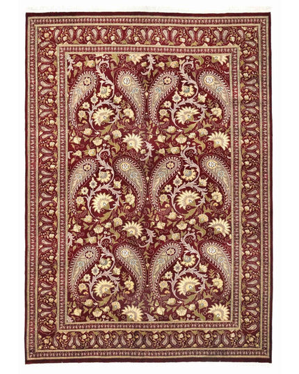 Heritage 5' 9" X 8' 1" Hand Knotted Wool Rug 5' 9" X 8' 1" (175 X 246) / Red / Wool