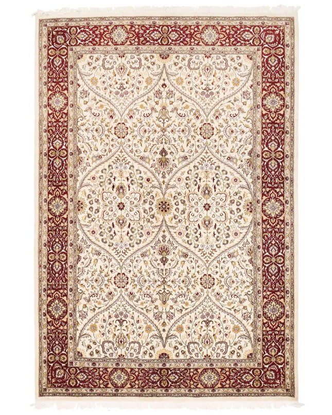 Heritage 6' 2" X 9' 3" Hand Knotted Wool Rug 6' 2" X 9' 3" (188 X 282) / Ivory / Wool