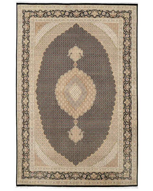 Heritage 12' 0" X 17' 9" Hand Knotted Wool Rug 12' 0" X 17' 9" (366 X 541) / Black / Wool