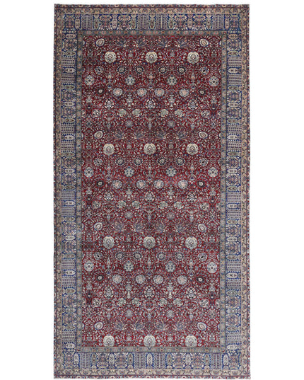 Heritage 9' 0" X 17' 9" Hand Knotted Wool Rug 9' 0" X 17' 9" (274 X 541) / Red / Wool