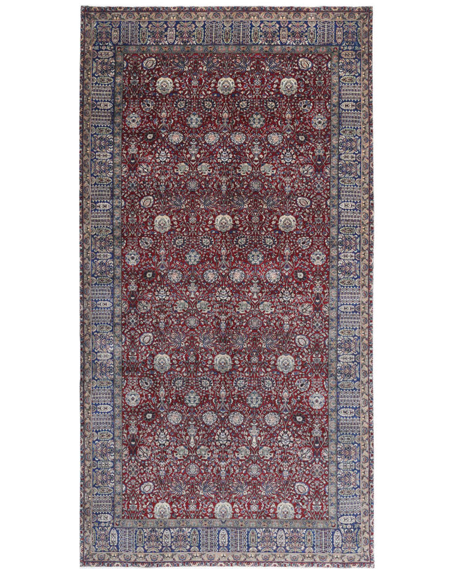 Heritage 9' 0" X 17' 9" Hand Knotted Wool Rug 9' 0" X 17' 9" (274 X 541) / Red / Wool