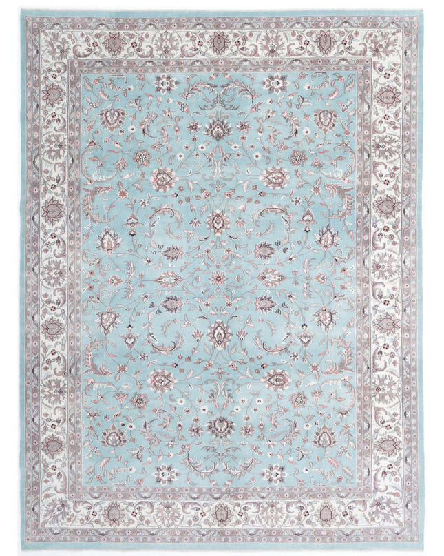 Heritage 8' 10" X 12' 0" Hand Knotted Wool Rug 8' 10" X 12' 0" (269 X 366) / Blue / Wool