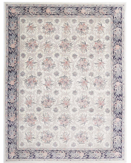 Heritage 9' 0" X 11' 9" Hand Knotted Wool Rug 9' 0" X 11' 9" (274 X 358) / Ivory / Wool