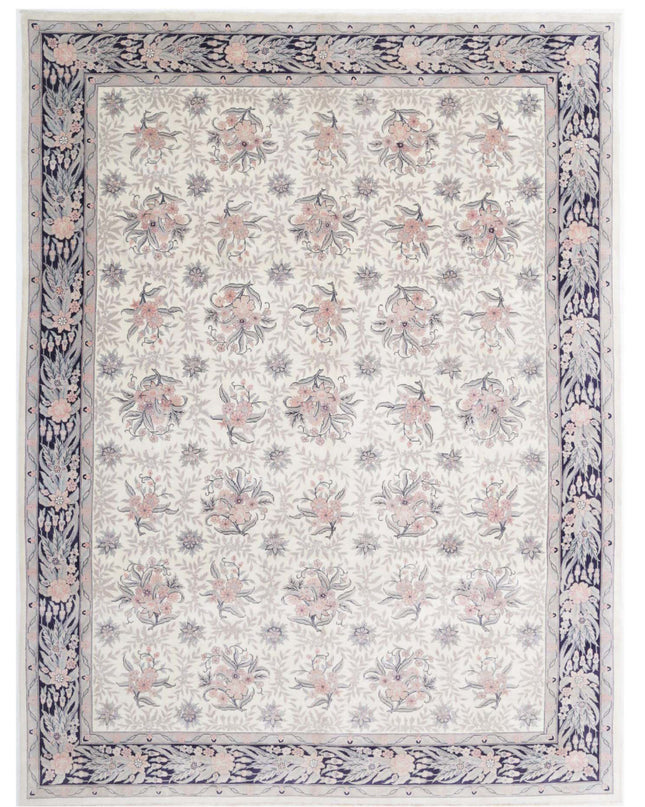Heritage 9' 0" X 11' 9" Hand Knotted Wool Rug 9' 0" X 11' 9" (274 X 358) / Ivory / Wool