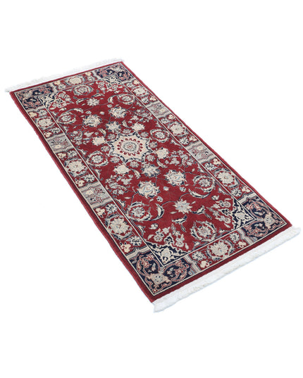 Heritage 2' 0" X 4' 2" Hand Knotted Wool Rug 2' 0" X 4' 2" (61 X 127) / Red / Wool