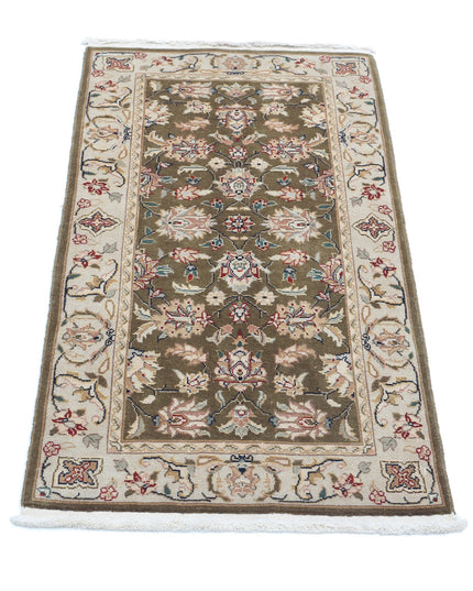 Heritage 2' 0" X 3' 9" Hand Knotted Wool Rug 2' 0" X 3' 9" (61 X 114) / Green / Wool