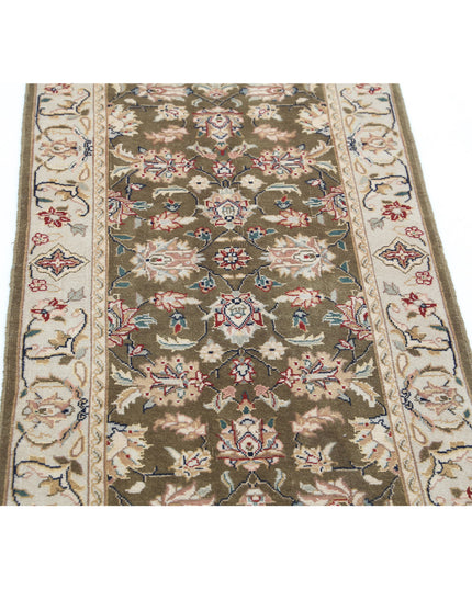 Heritage 2' 0" X 3' 9" Hand Knotted Wool Rug 2' 0" X 3' 9" (61 X 114) / Green / Wool