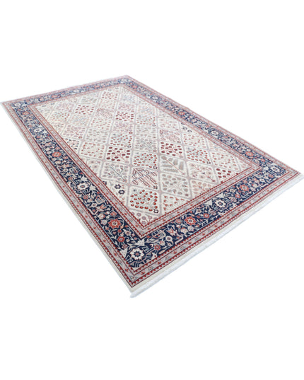 Heritage 6' 1" X 9' 2" Hand Knotted Wool Rug 6' 1" X 9' 2" (185 X 280) / Ivory / Wool