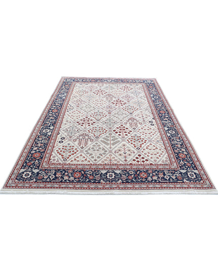 Heritage 6' 1" X 9' 2" Hand Knotted Wool Rug 6' 1" X 9' 2" (185 X 280) / Ivory / Wool