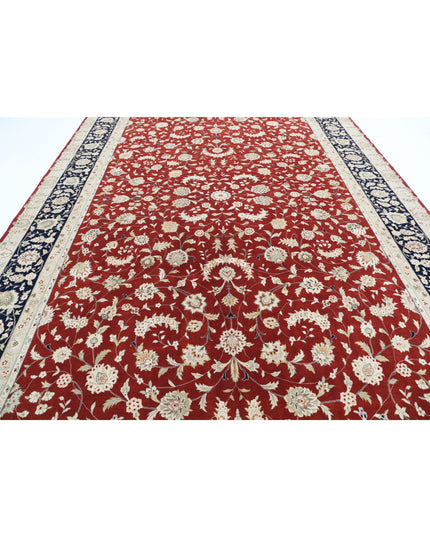 Heritage 9' 9" X 13' 9" Hand Knotted Wool Rug 9' 9" X 13' 9" (297 X 419) / Red / Wool
