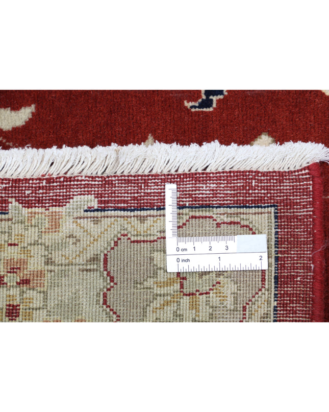 Heritage 9' 9" X 13' 9" Hand Knotted Wool Rug 9' 9" X 13' 9" (297 X 419) / Red / Wool