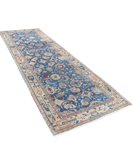 Heritage 4' 0" X 12' 0" Hand Knotted Wool Rug 4' 0" X 12' 0" (122 X 366) / Blue / Wool
