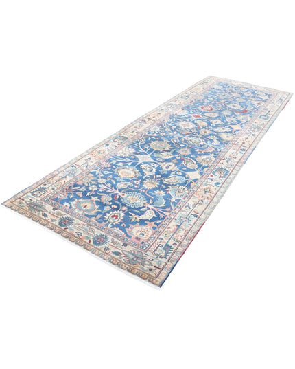 Heritage 4' 0" X 12' 0" Hand Knotted Wool Rug 4' 0" X 12' 0" (122 X 366) / Blue / Wool