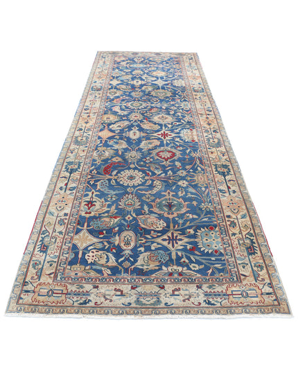 Heritage 4' 0" X 12' 0" Hand Knotted Wool Rug 4' 0" X 12' 0" (122 X 366) / Blue / Wool