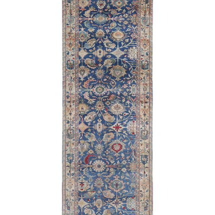 Heritage 4' 0" X 12' 0" Hand Knotted Wool Rug 4' 0" X 12' 0" (122 X 366) / Blue / Wool