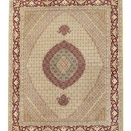 Heritage 8' 1" X 10' 3" Hand Knotted Wool Rug 8' 1" X 10' 3" (246 X 312) / Green / Wool