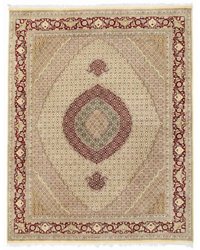Heritage 8' 1" X 10' 3" Hand Knotted Wool Rug 8' 1" X 10' 3" (246 X 312) / Green / Wool