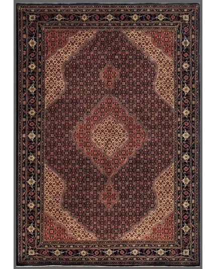 Heritage 6' 8" X 9' 7" Hand Knotted Wool Rug 6' 8" X 9' 7" (203 X 292) / Blue / Wool