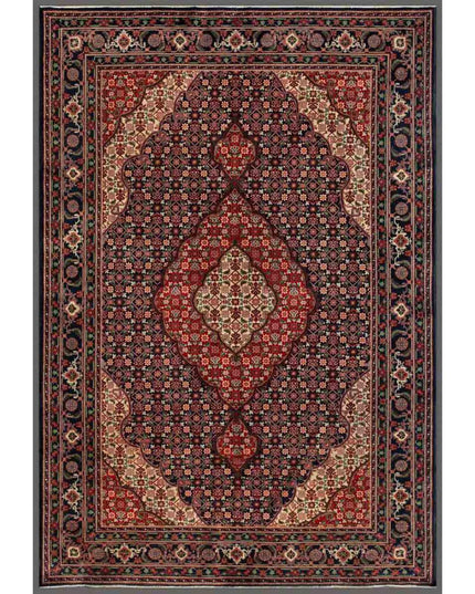 Heritage 6' 7" X 9' 7" Hand Knotted Wool Rug 6' 7" X 9' 7" (201 X 292) / Blue / Wool