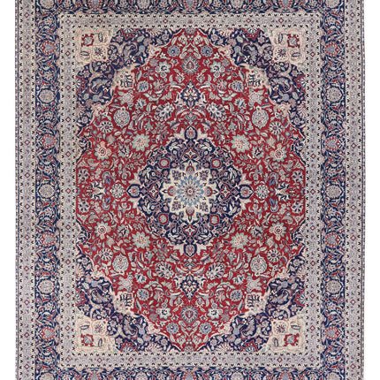 Heritage 8' 1" X 9' 11" Hand Knotted Wool Rug 8' 1" X 9' 11" (246 X 302) / Red / Wool