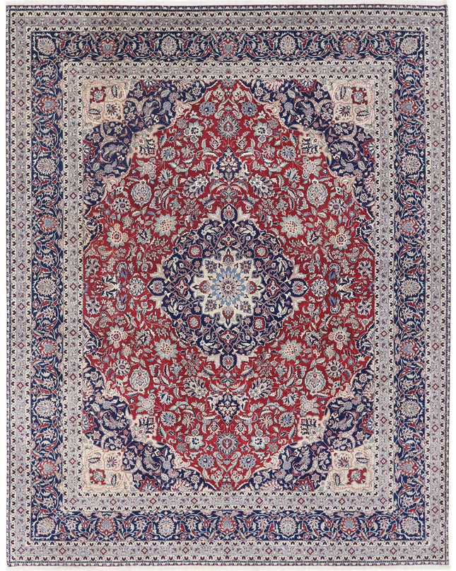 Heritage 8' 1" X 9' 11" Hand Knotted Wool Rug 8' 1" X 9' 11" (246 X 302) / Red / Wool