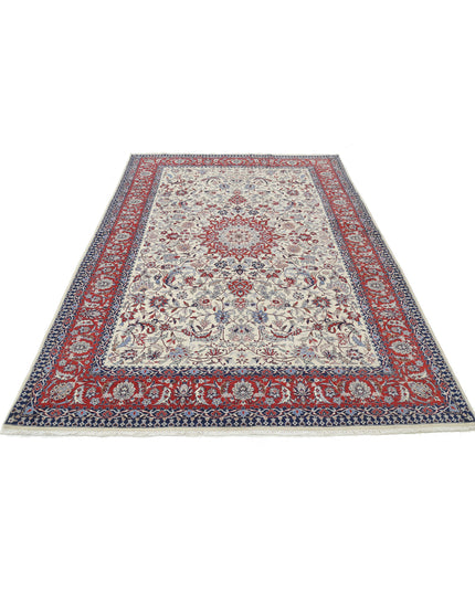 Heritage 6' 0" X 9' 1" Hand Knotted Wool Rug 6' 0" X 9' 1" (183 X 277) / Ivory / Wool